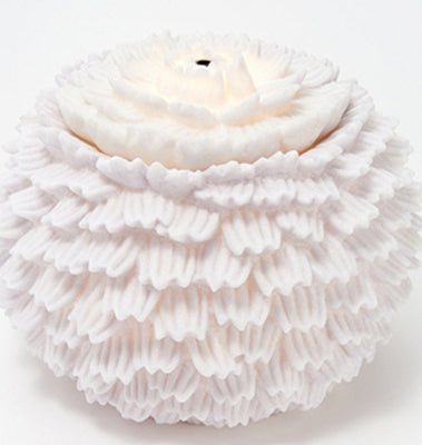 Illuminated Flower Sandstone Water Fountain - Dahlia