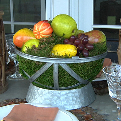 Set of 2 Decorative Garden Spheres - Galvanized