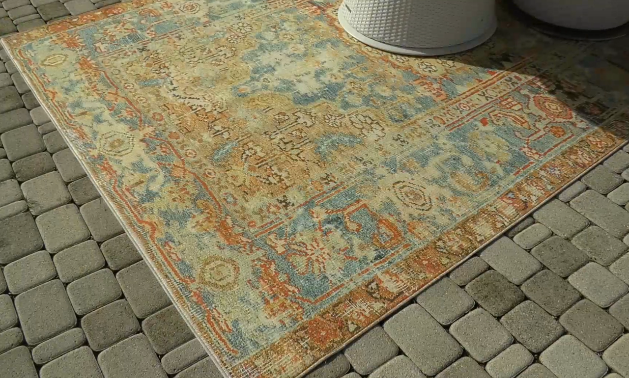 Barbara King 7'x10' Heirloom Indoor/Outdoor Printed Rug