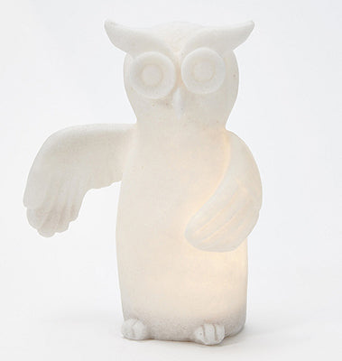 Illuminated Sandstone Decorative Pot Hangers - Owl